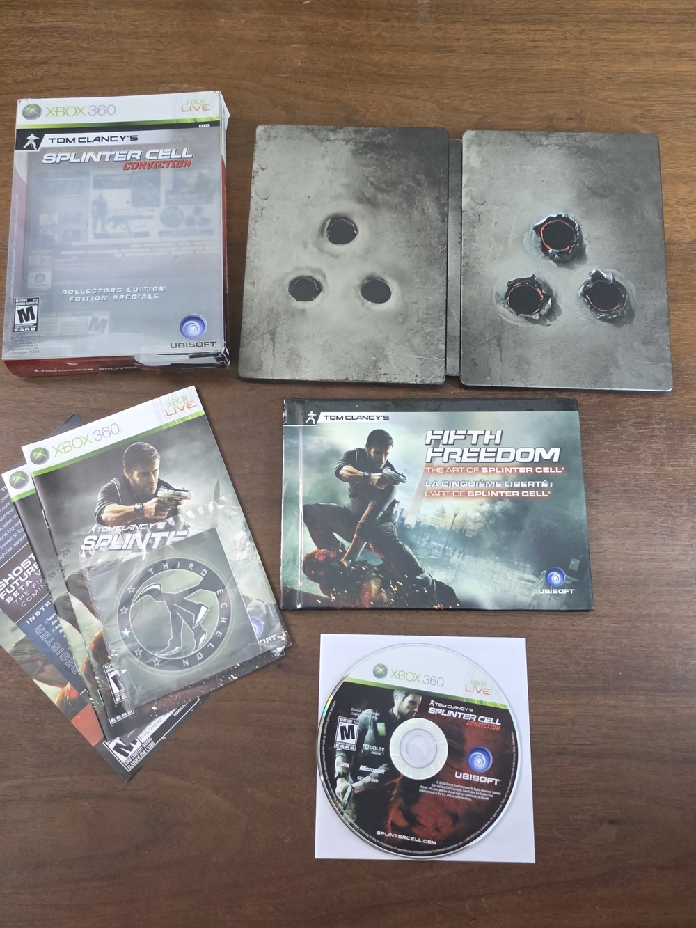 Xbox 360 Tom Clancys Splinter Cell Conviction Collector's Edition Steelbook Game